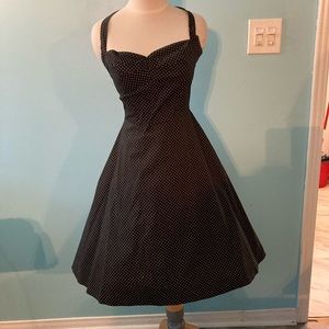 Adorable polka dot retro halter top